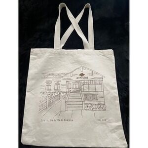 Gum Tree Shop Cafe South Bay California Cotton Canvas Tote Bag Hermosa Beach